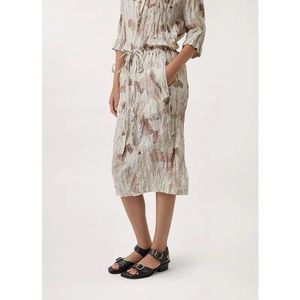 Lemaire Floral Print Drawstring Skirt Size S